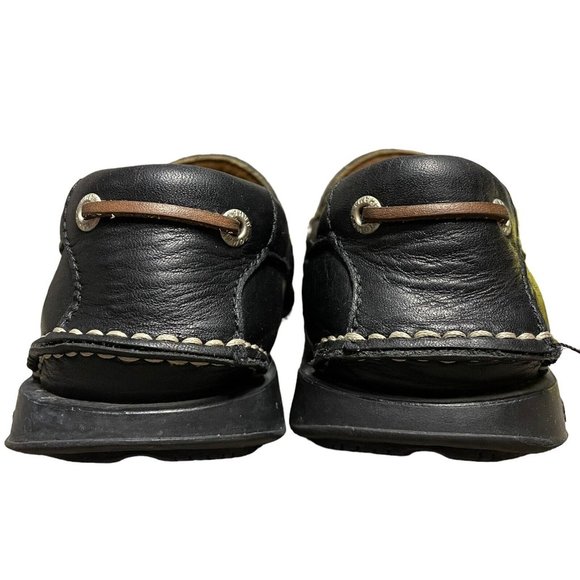Tommy Bahama Black Brown Leather Square Toe Tassel Boat Loafers Mens Size 7 M main image 11